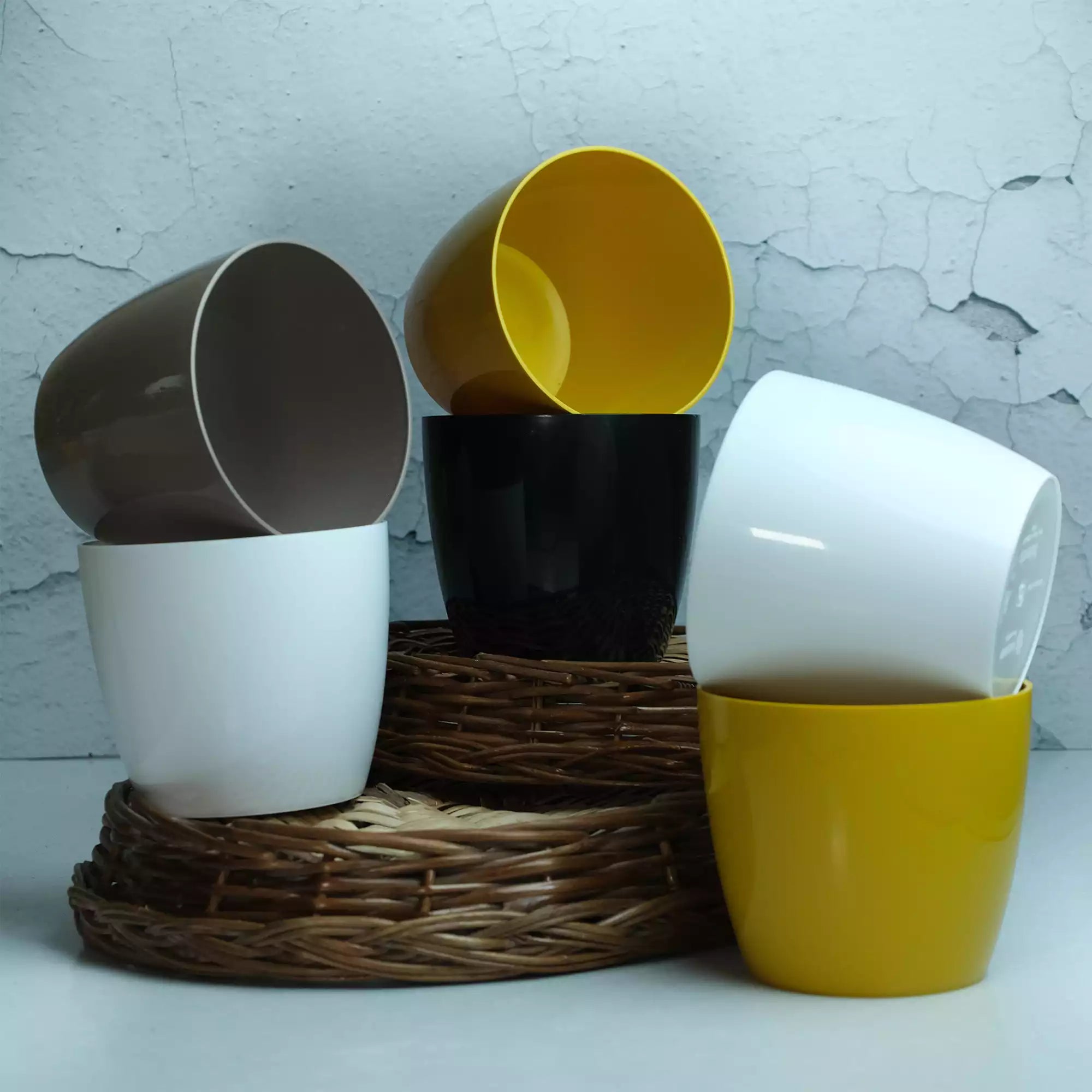 Glossy Fibre Pot